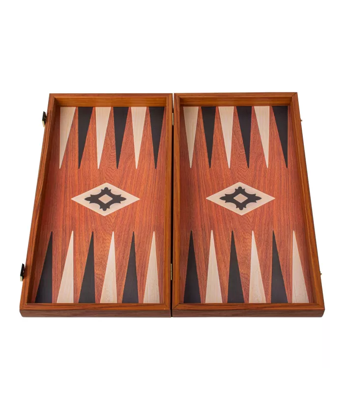 Backgammon en acajou / Grand (48 cm x 26 cm)