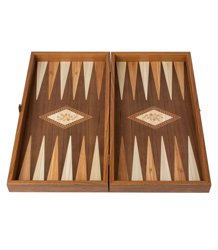 Backgammon en bois de wengé classique / Medium