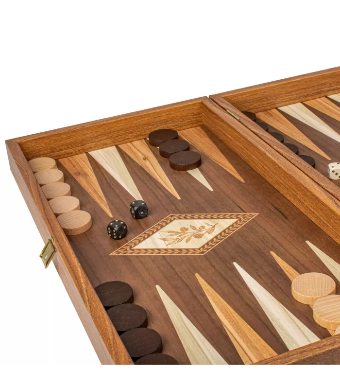 Backgammon en bois de wengé classique / Medium