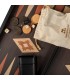 Backgammon en bois de wengé / Design classique