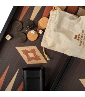 Backgammon en bois de wengé / Design classique