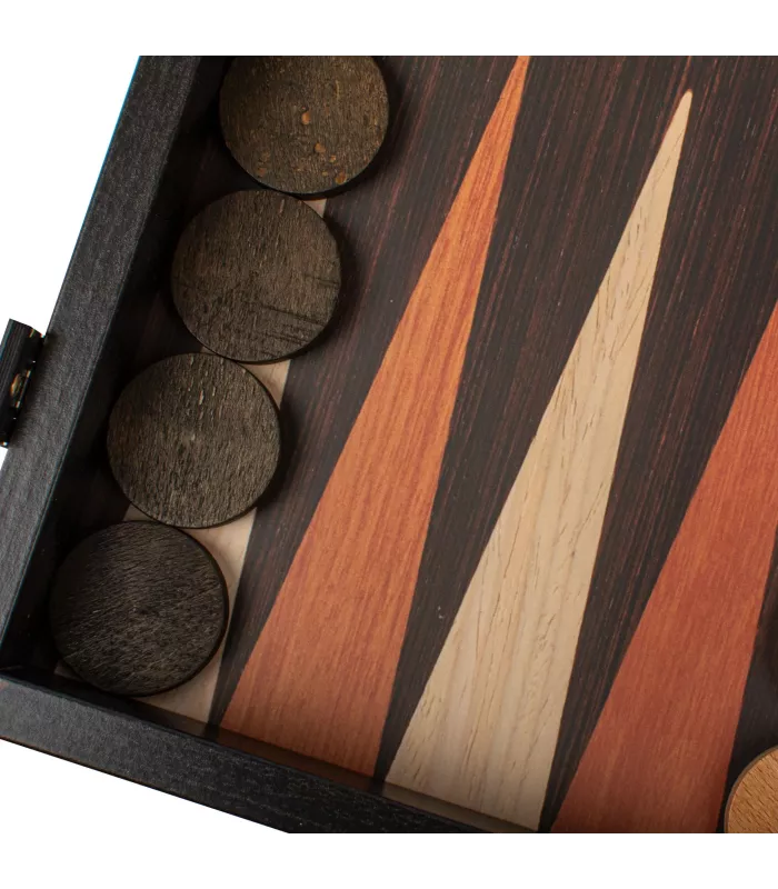 Backgammon en bois de wengé / Design classique
