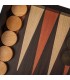 Backgammon en bois de wengé / Design classique
