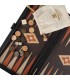 Backgammon en bois de wengé / Design classique