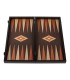 Backgammon en bois de wengé / Design classique