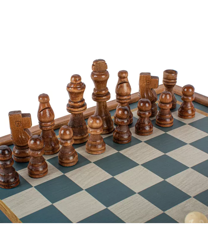 échecs et backgammon 2 en 1 de style classique