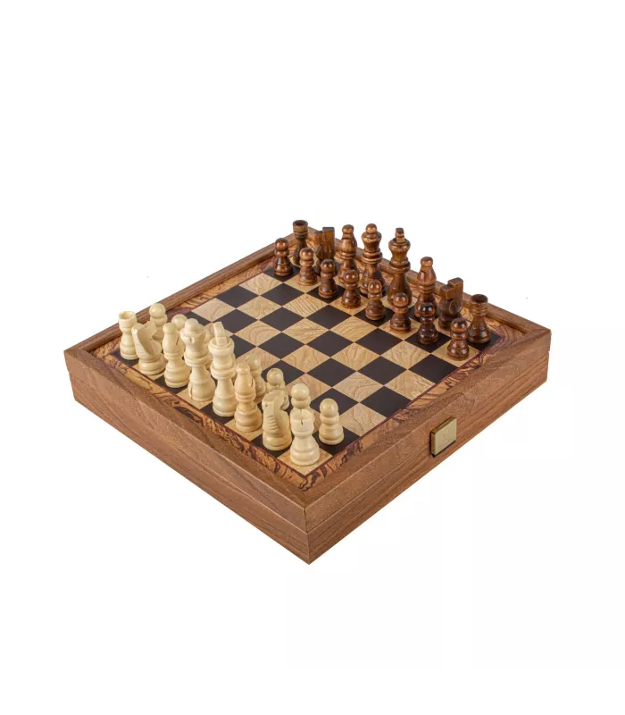échecs et backgammon 2 en 1 de style traditionnel
