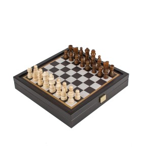 coffret échecs et backgammon 2 en 1 de style classique