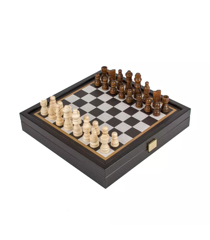 coffret échecs et backgammon 2 en 1 de style classique