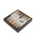 coffret échecs et backgammon 2 en 1 de style classique