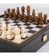 coffret échecs et backgammon 2 en 1 de style classique