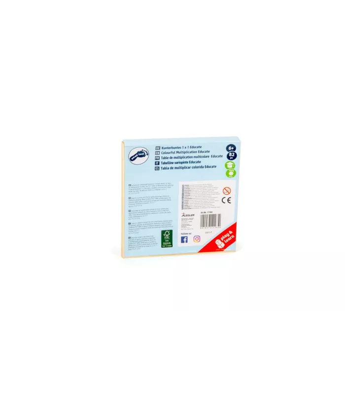 Table de multiplication multicolore