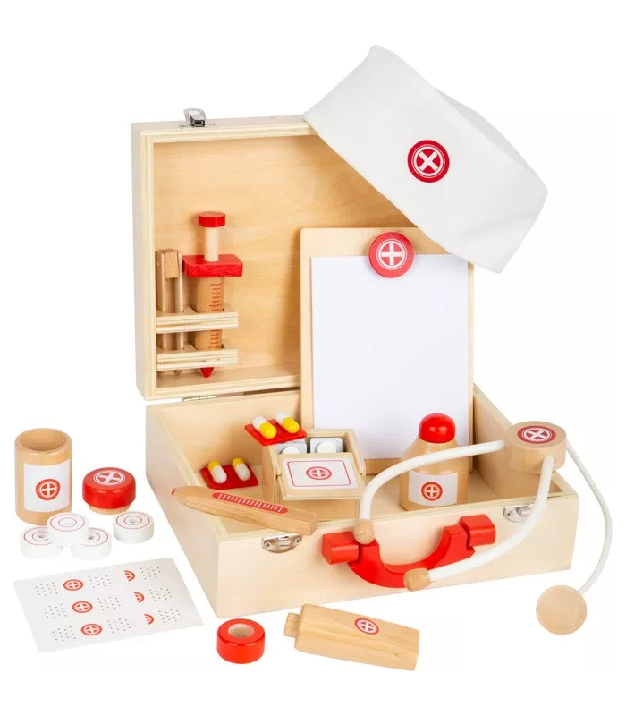 Mallette de docteur Bois naturel