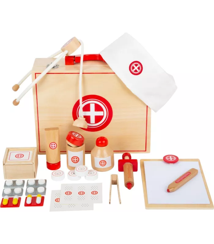 Mallette de docteur Bois naturel