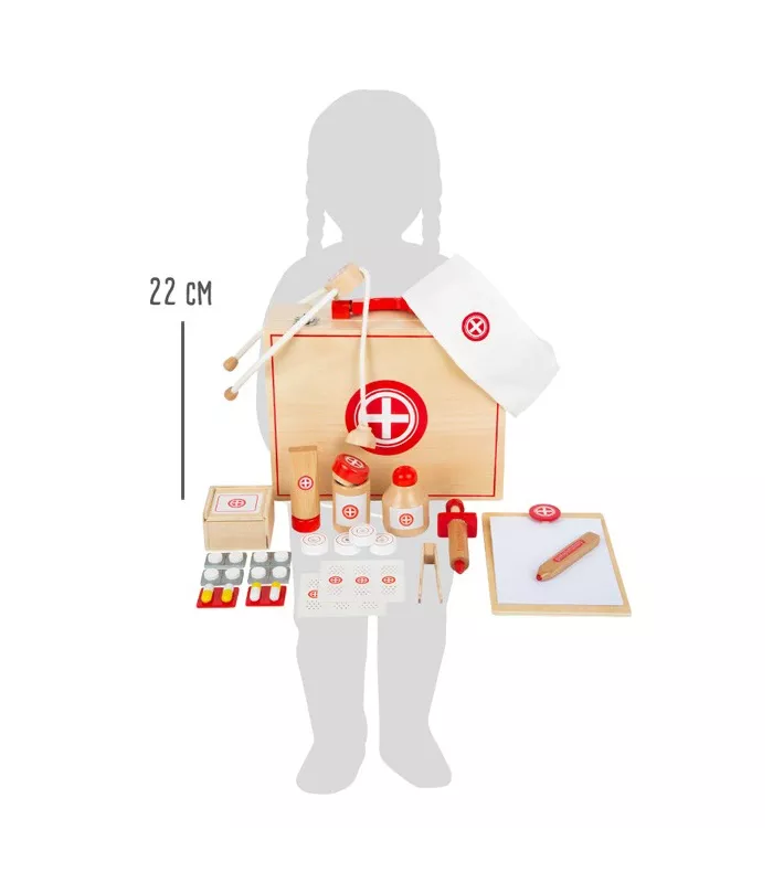 Mallette de docteur Bois naturel