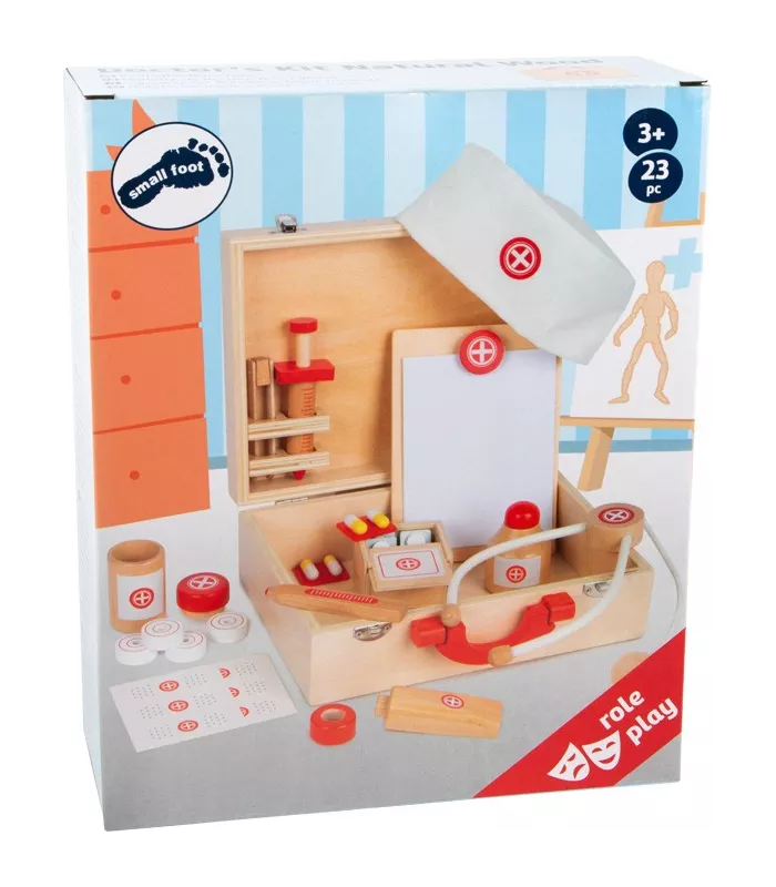 Mallette de docteur Bois naturel