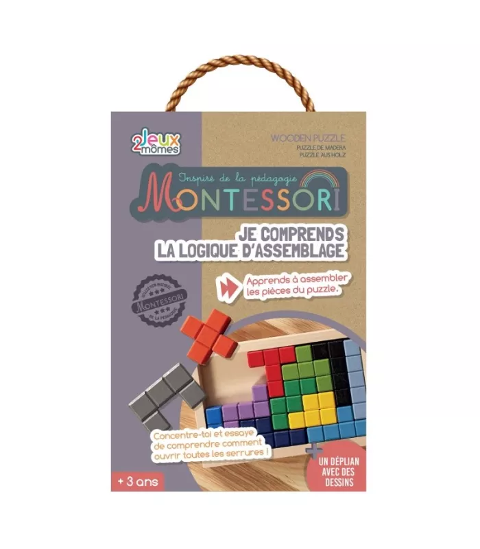 MONTESSORI - PUZZLE EN BOIS MULTI FORME