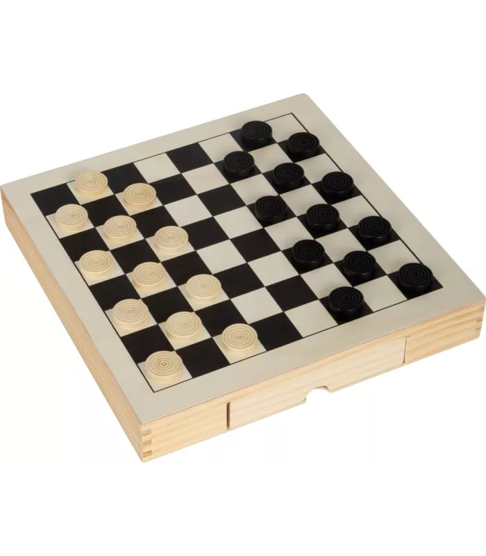Kit de jeux Echecs, dames & jeu du moulin
