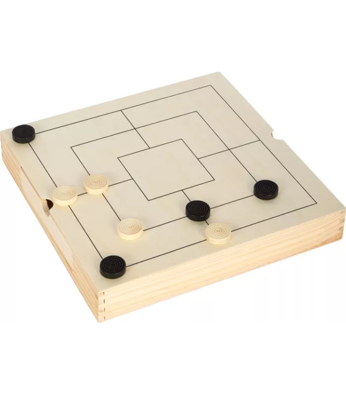 Kit de jeux Echecs, dames & jeu du moulin