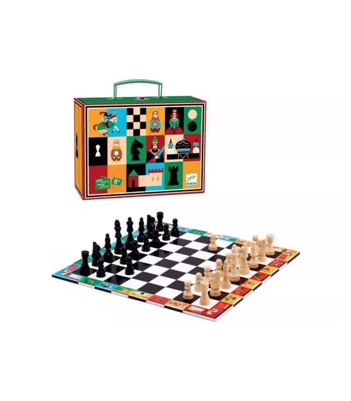 Echecs et Dames en mallette