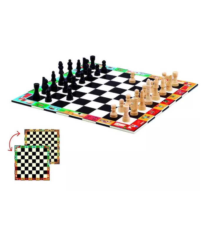 Echecs et Dames en mallette