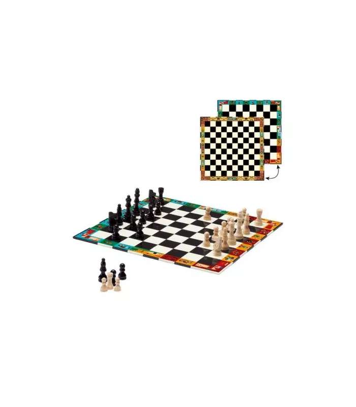 Echecs et Dames en mallette