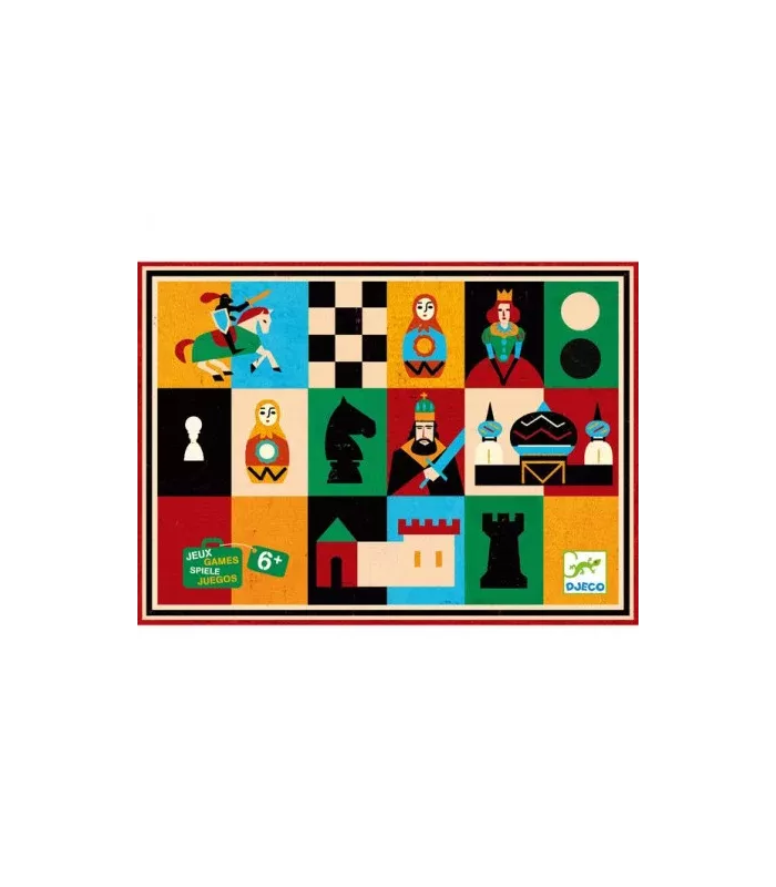 Echecs et Dames en mallette