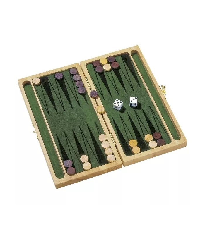 Backgammon en feutre vert